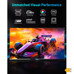 FYHXele 24 pouces 180Hz moniteur de jeu 1K FHD