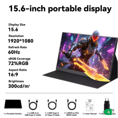 Moniteur portable de 15.6 pouces