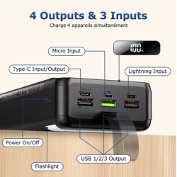 Hganus 60000mAh batterie externe