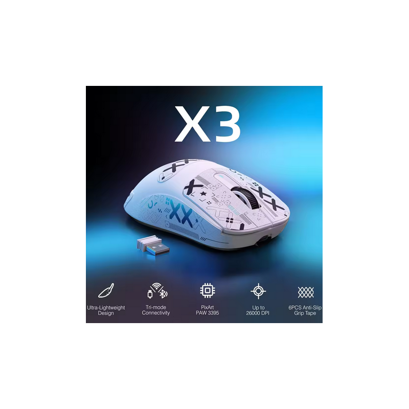 Souris de jeu sans fil légère ATTACK SHARK X3